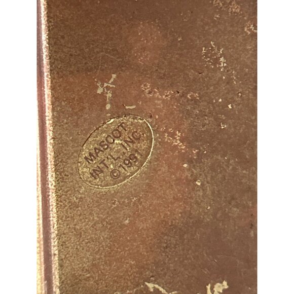 Vintage 1991 Mascot Intl. Copper Hummingbird Candle Holder With Flower - Picture 5 of 7